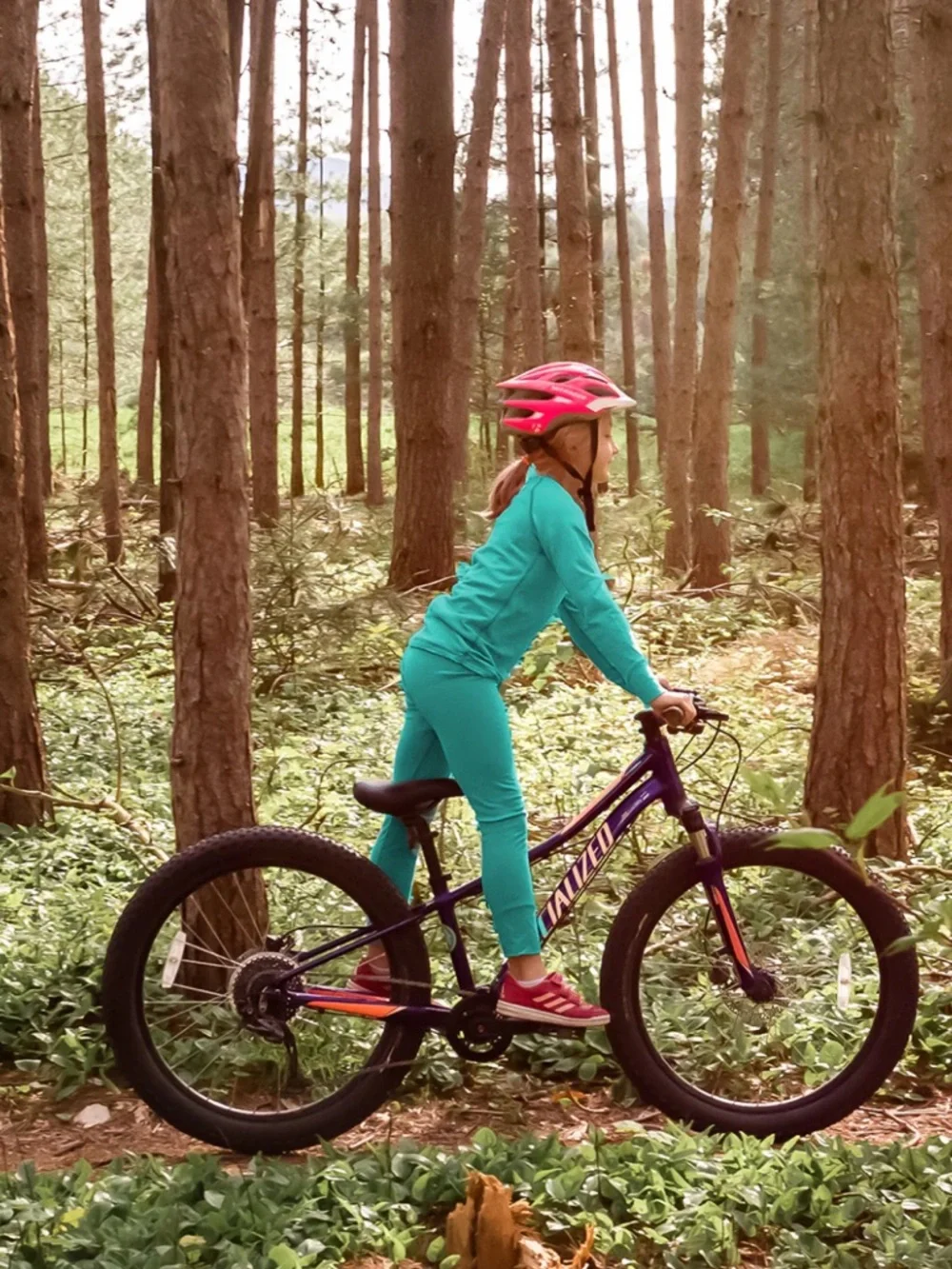 Iksplor Youth Merino Wool Baselayer Set in Teal Green Size 12